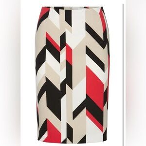Hugo Boss Vileana Chevron Pencil Skirt – Size 4 (NWT) | Designer retails $375!